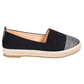 Seastar Espadrilles With Glitter black Seastar Espadrilles With Glitter black