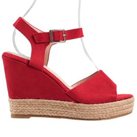 Clowse Red Sandals On A High Heel