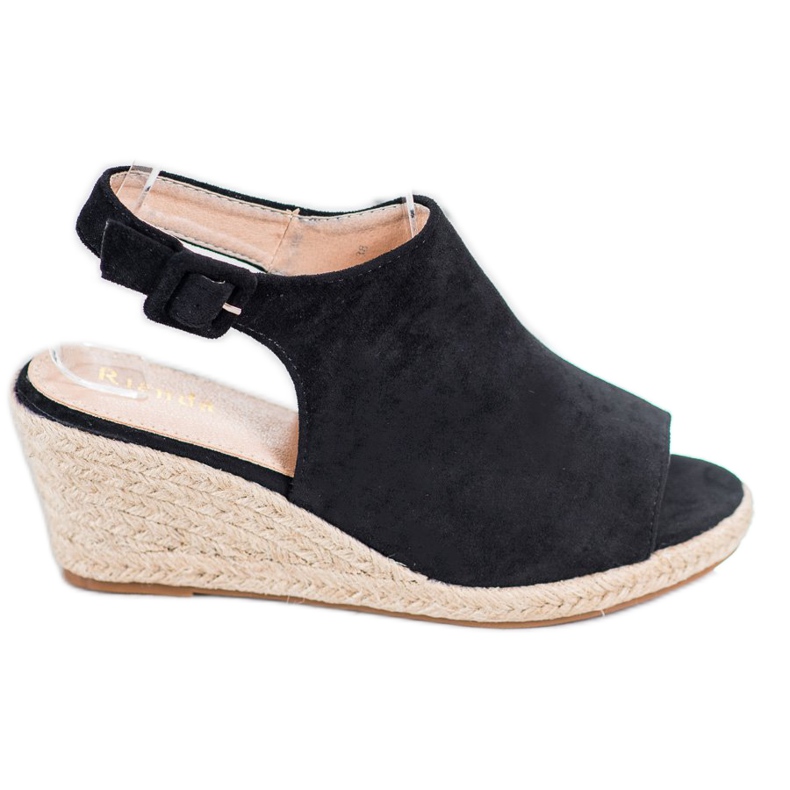 SHELOVET Closed Black Sandals