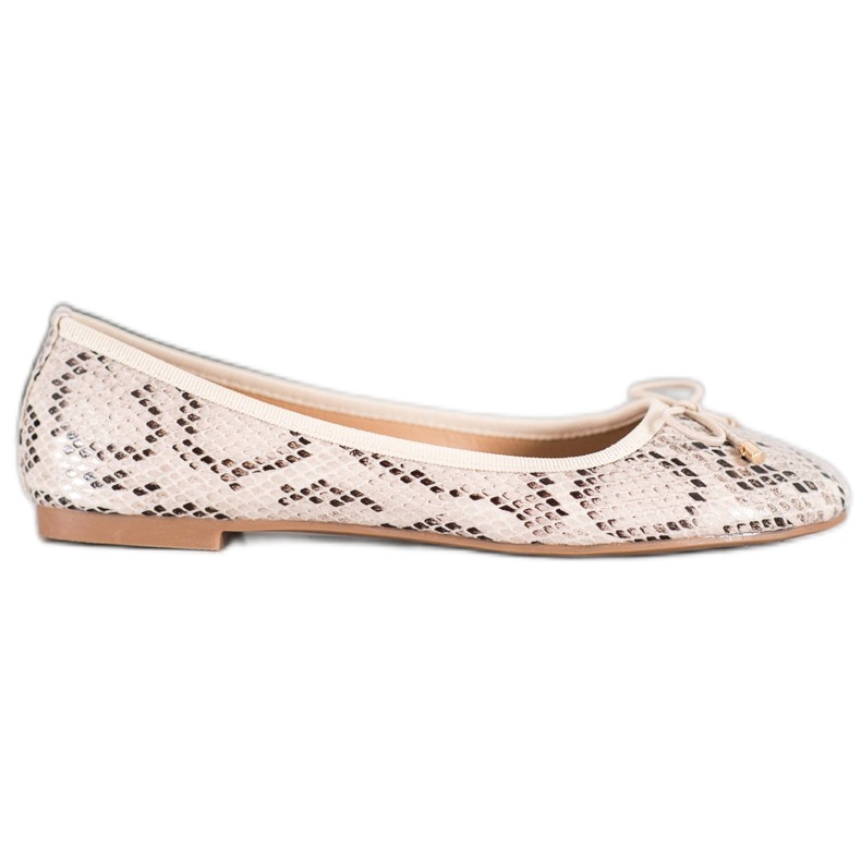Seastar Eco leather ballerinas beige
