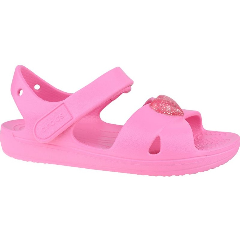 Crocs Classic Cross-Strap Sandal K 206245-669 black pink Crocs Classic Cross-Strap Sandal K 206245-669 black pink