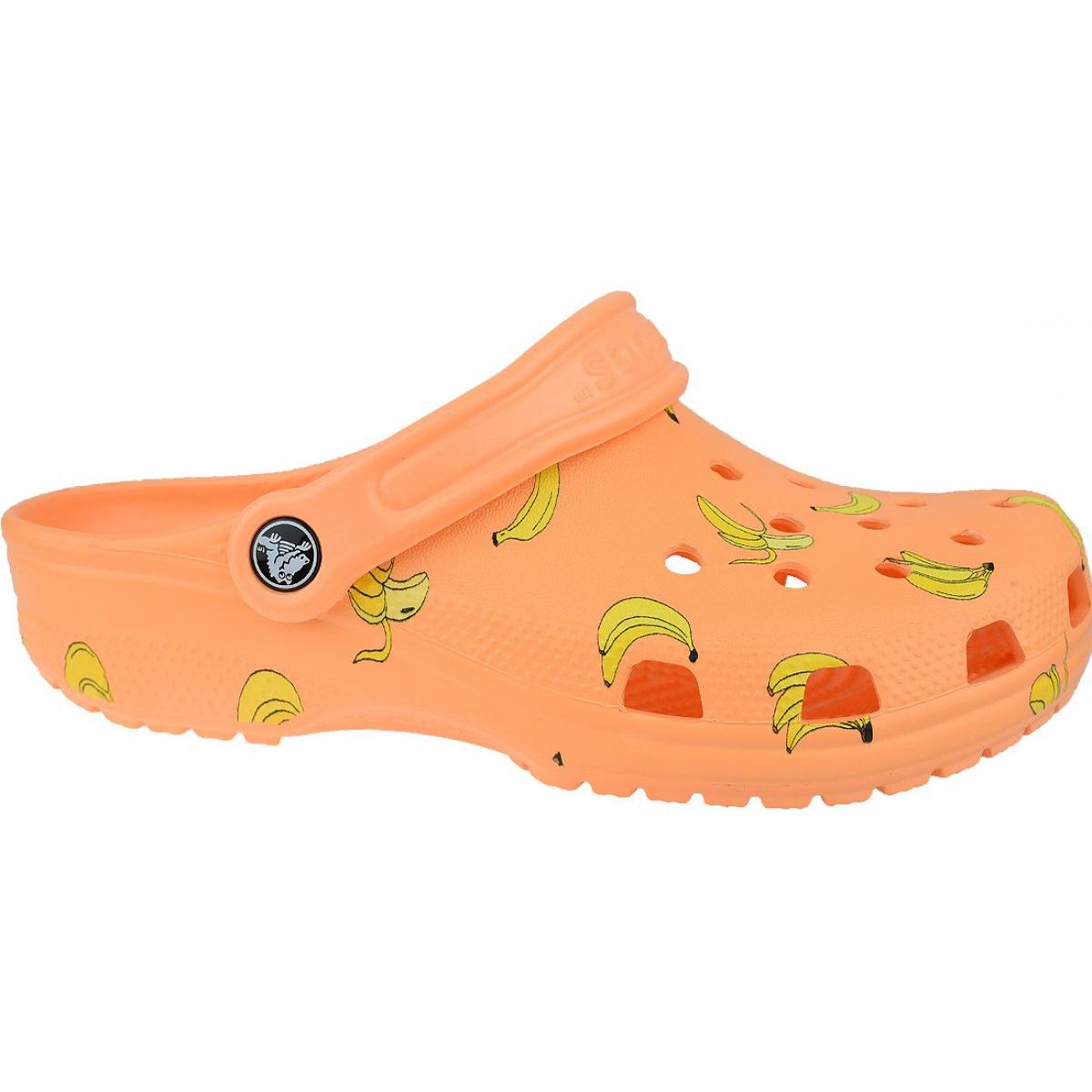 crocs with bananas on them