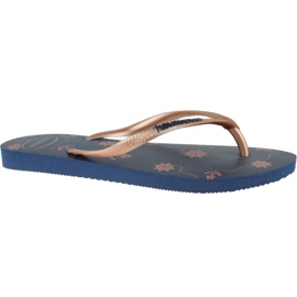 Havaianas Slim Nautial 4137125-1754 flip-flops violet navy blue Havaianas Slim Nautial 4137125-1754 flip-flops violet navy blue