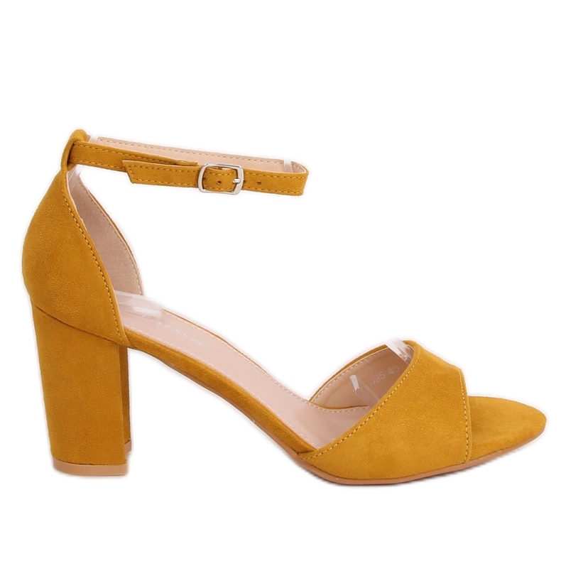 Sandals high heels honey 88-395 Yellow Sandals high heels honey 88-395 Yellow