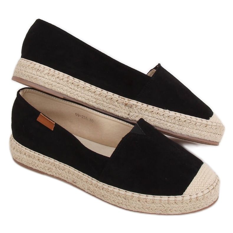 Classic black espadrilles 99-23A Black