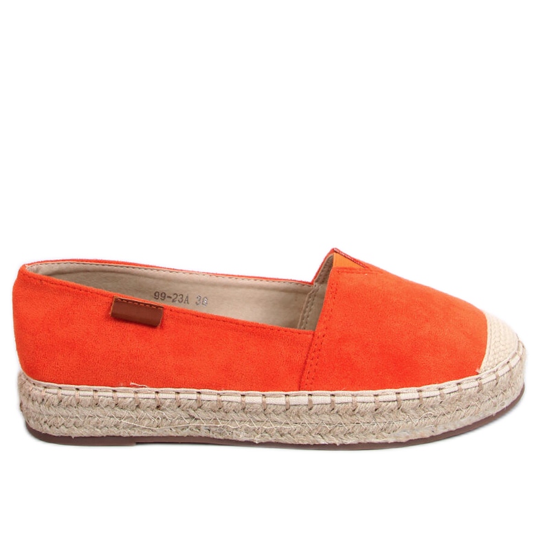 Classic orange espadrilles 99-23A Orange