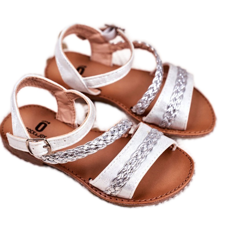 FRROCK Children's Silver Kremo Sandals grey
