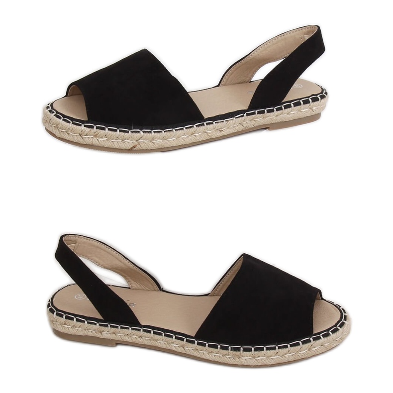 Black Espadrilles black 99-26A Black