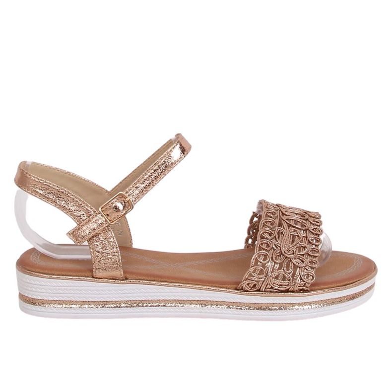 Champagne women's sandals 35-197 Champagne pink Champagne women's sandals 35-197 Champagne pink