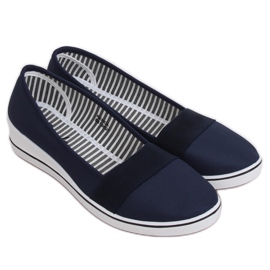 Navy blue ballerinas S81B001 Blue Ii Quality