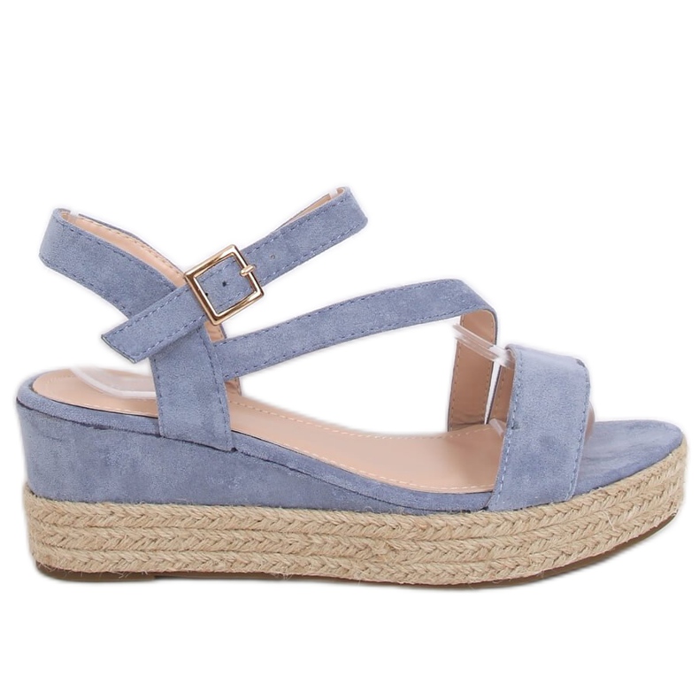Blue espadrilles sandals 680-38 Blue