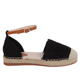 Espadrilles cut black 3035 Black