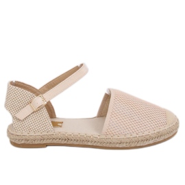 Beige beige espadrilles MB-64119
