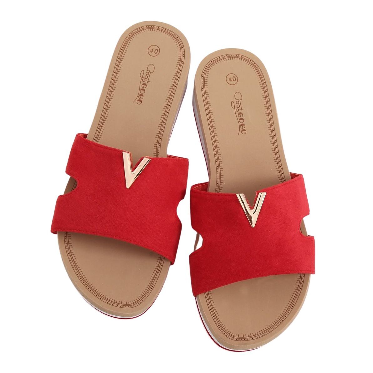 Red Women s red slippers G 5035 Red