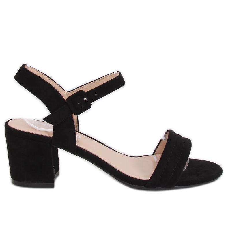 Black high-heeled sandals 99-61A Black