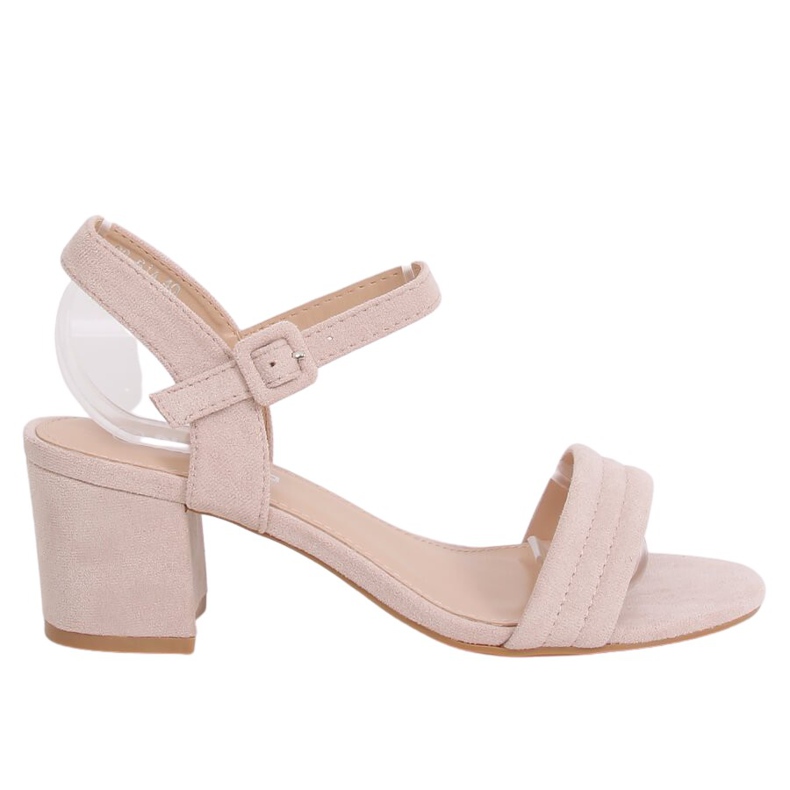 Beige high-heeled sandals 99-61A Beige