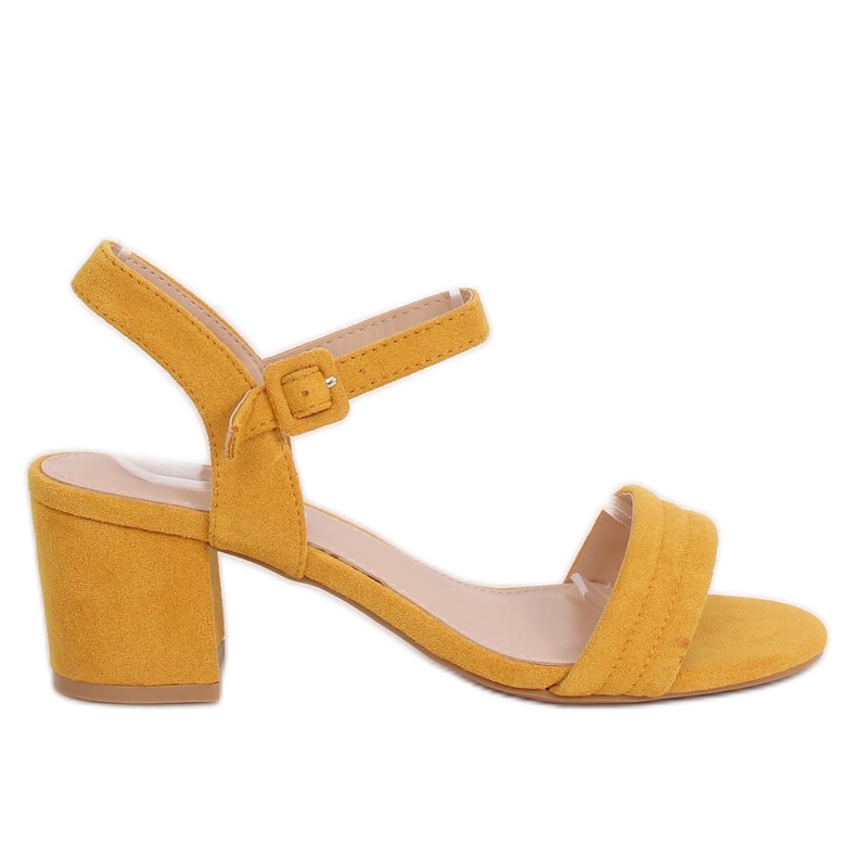 High-heeled sandals honey 99-61A Yellow High-heeled sandals honey 99-61A Yellow