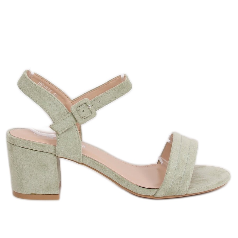 High-heeled sandals celadon 99-61A Green
