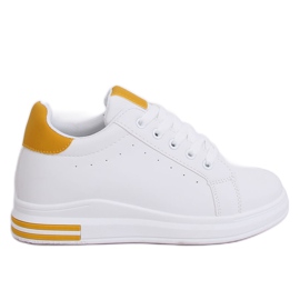 White women's sneakers CC-15 Yellow Ii Genre