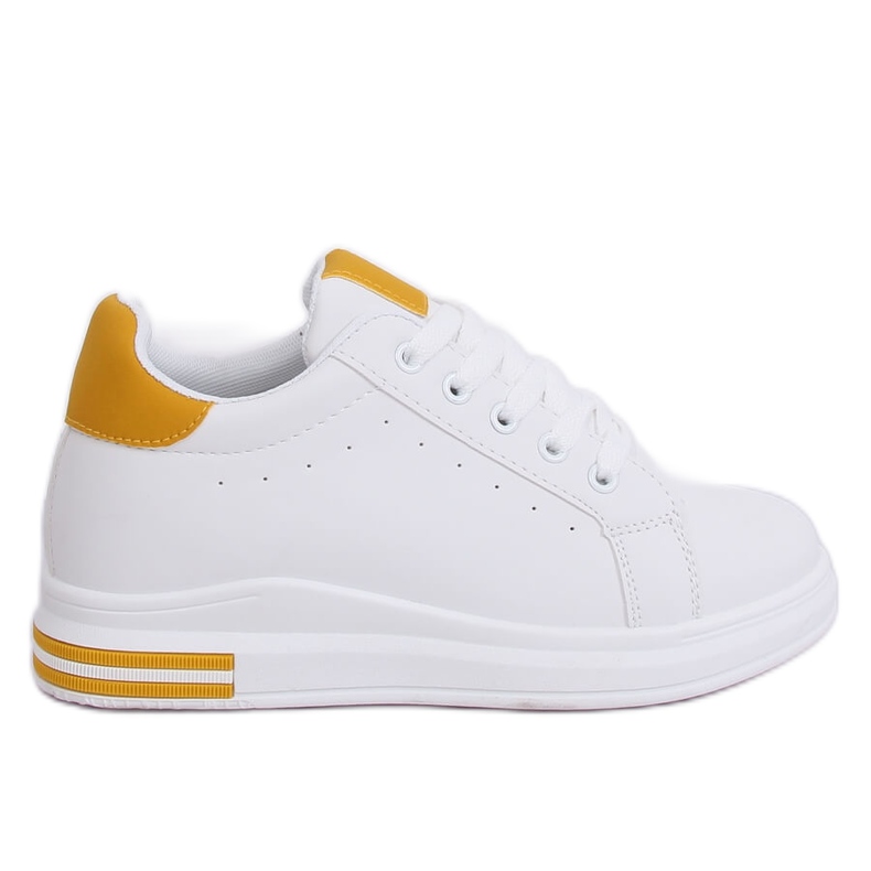 White women's sneakers CC-15 Yellow Ii Genre