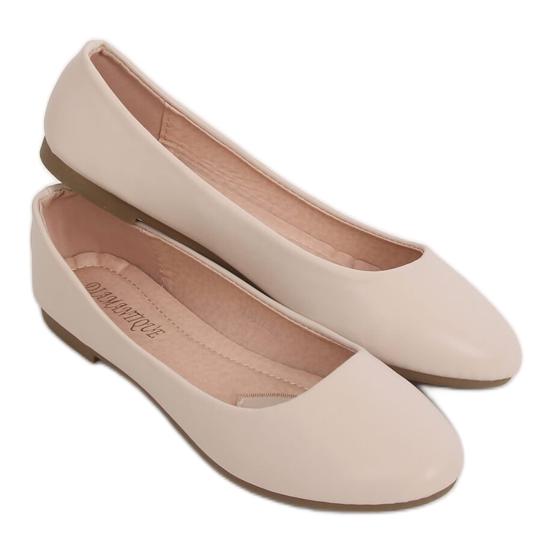 Women's beige ballerinas YSD817 Beige