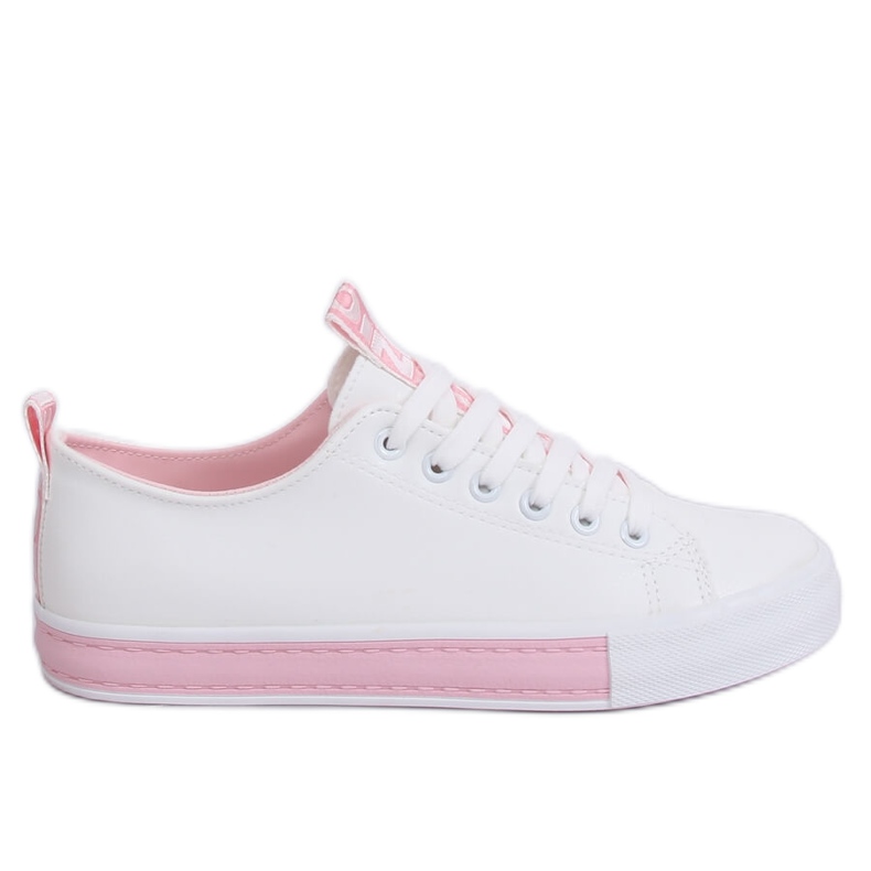 White women's sneakers CC-17 Pink
