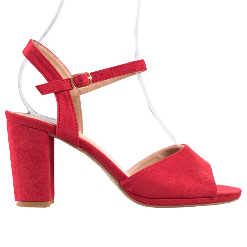 SHELOVET Classic high heels red