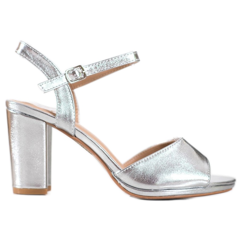 SHELOVET Classic high heels grey