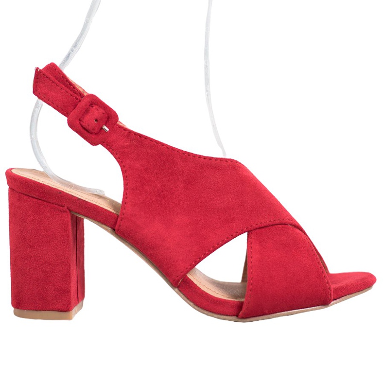 SHELOVET Comfortable Sandals On A Bar red