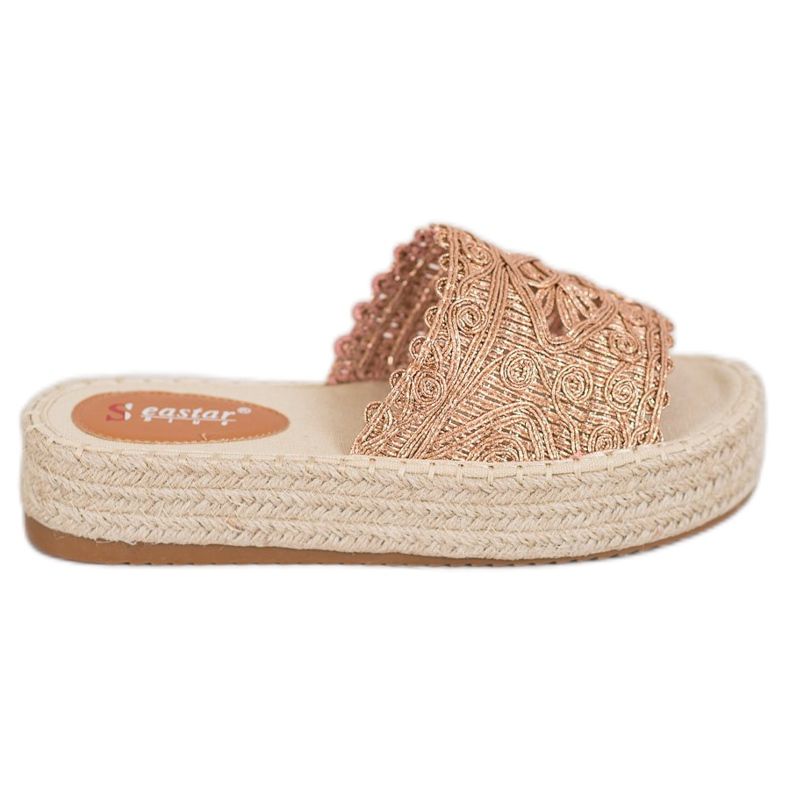 Seastar Espadrilles Slippers On The Platform golden