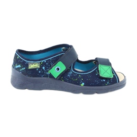 Befado children's shoes 869Y142 navy blue multicolored green