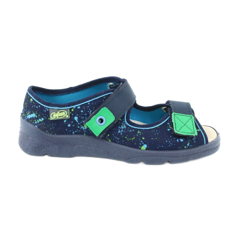 Befado children's shoes 869Y142 navy blue multicolored green