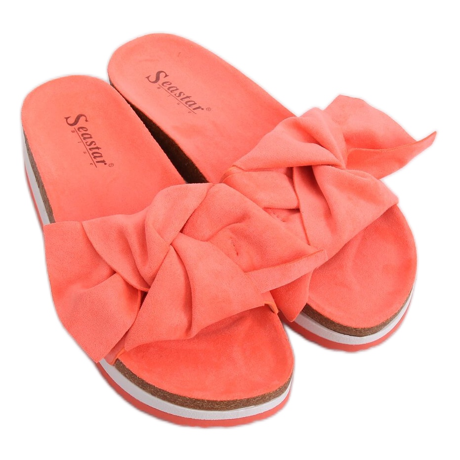 coral slippers