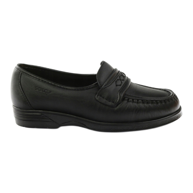 Solo loafers for sensitive feet Comfort black 015