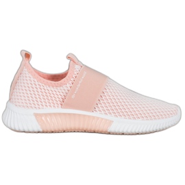 SHELOVET Classic Openwork Slipons pink