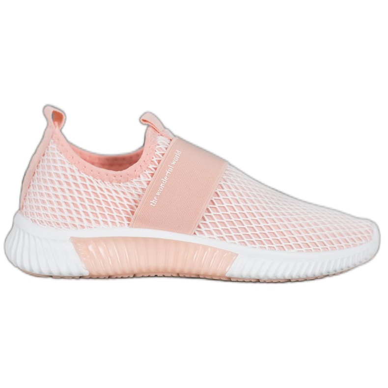 SHELOVET Classic Openwork Slipons pink