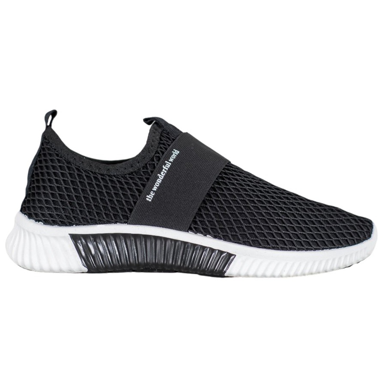 SHELOVET Classic Openwork Slipons black