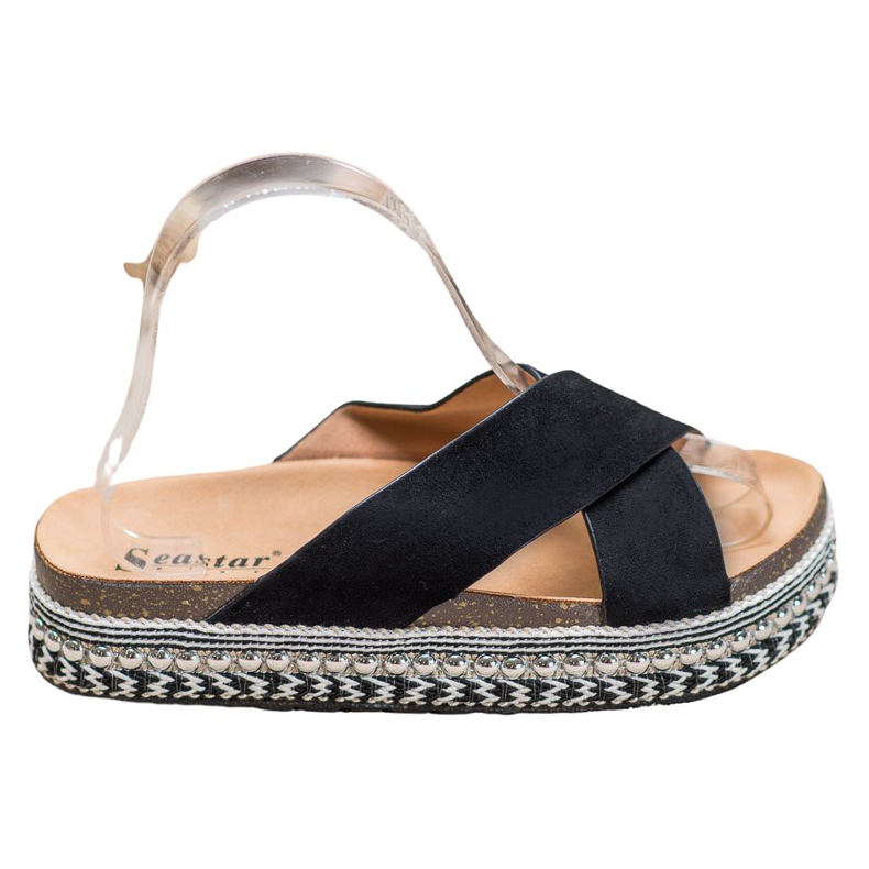 Seastar Comfortable Slippers On The Platform black