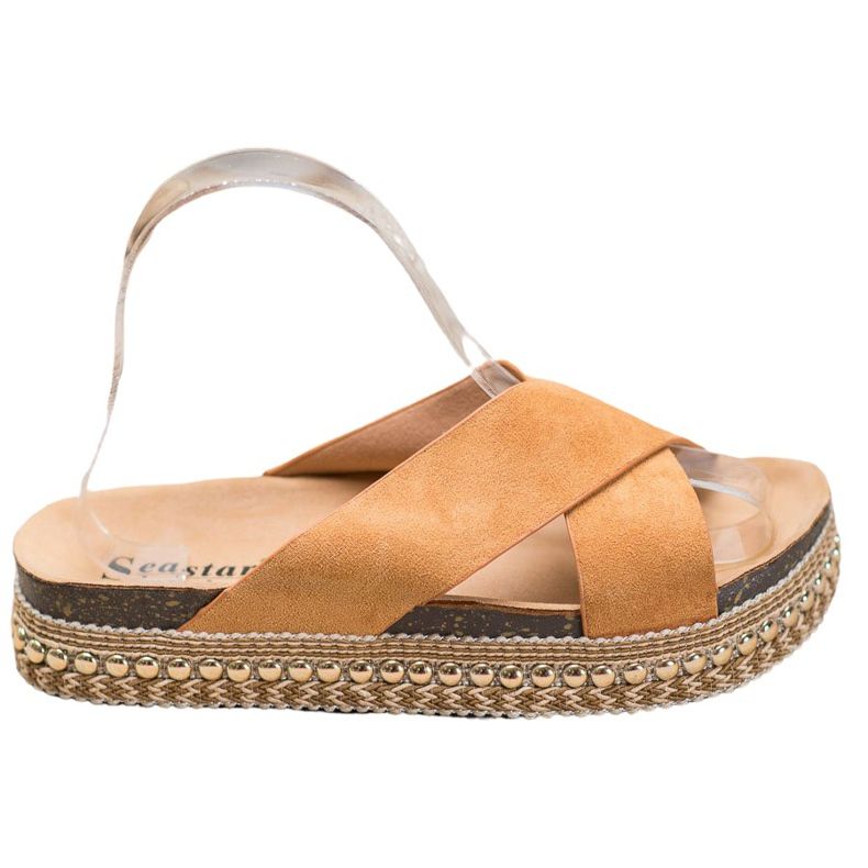 Seastar Comfortable Slippers On The Platform beige