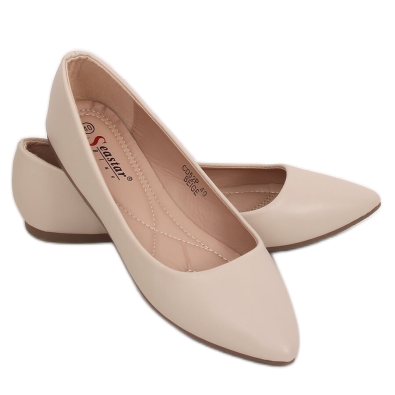 Ballerinas almond beige toes CD52P Beige Ballerinas almond beige toes CD52P Beige