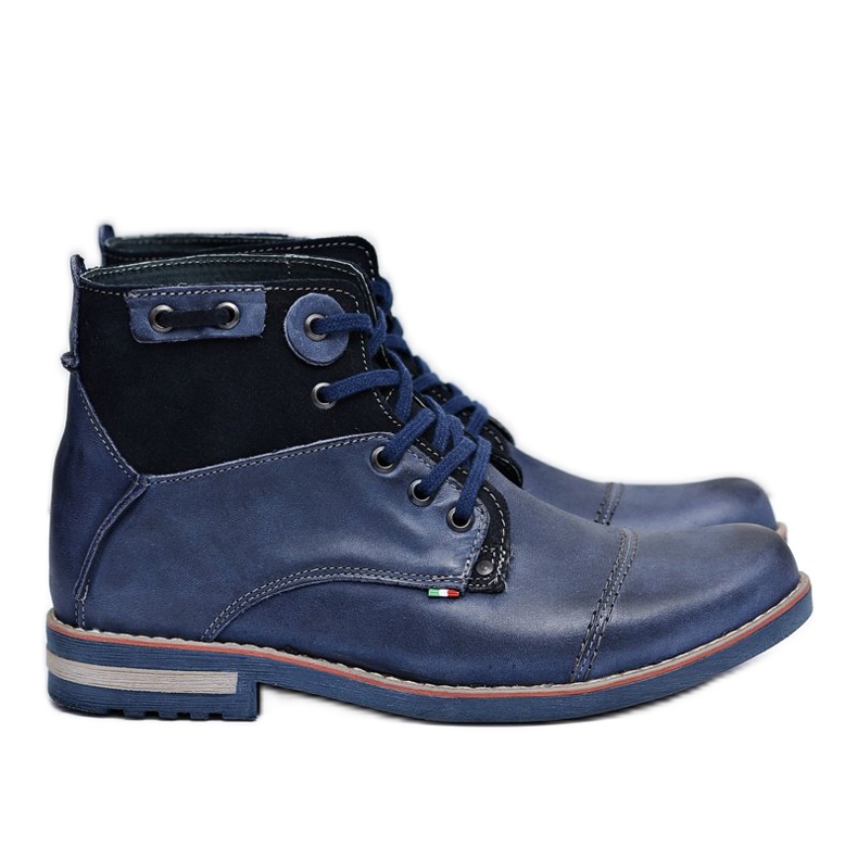 KOMODO Men's Boots Navy Blue High Shoes Rebrand KOMODO Men's Boots Navy Blue High Shoes Rebrand