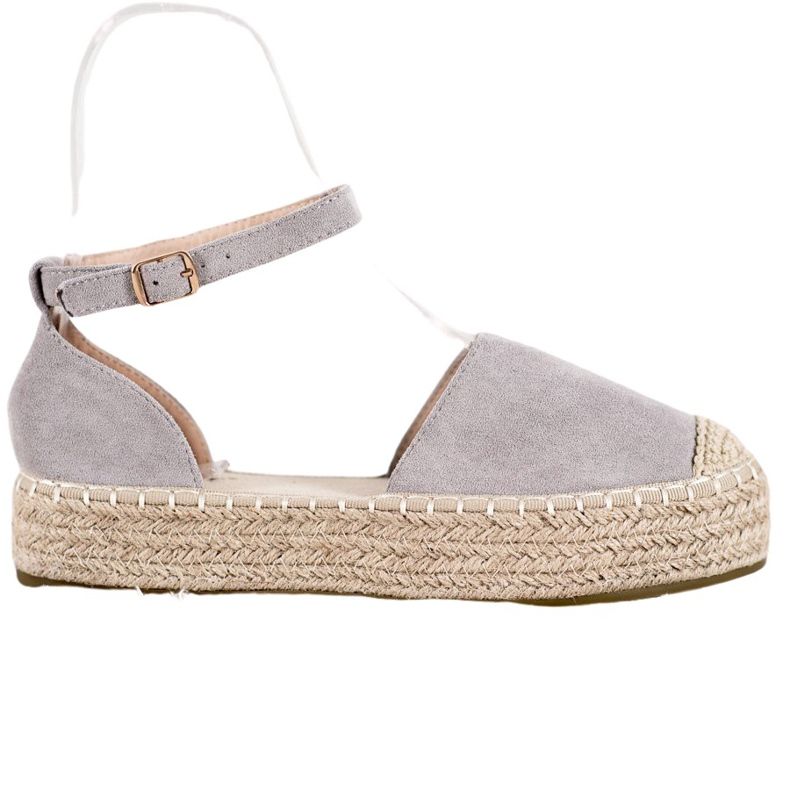 Seastar Gray Espadrilles On The Platform grey