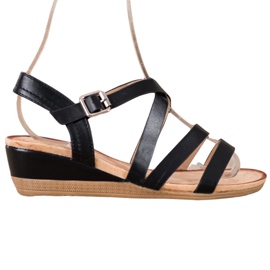 Mannika Casual Wedge Shoes black