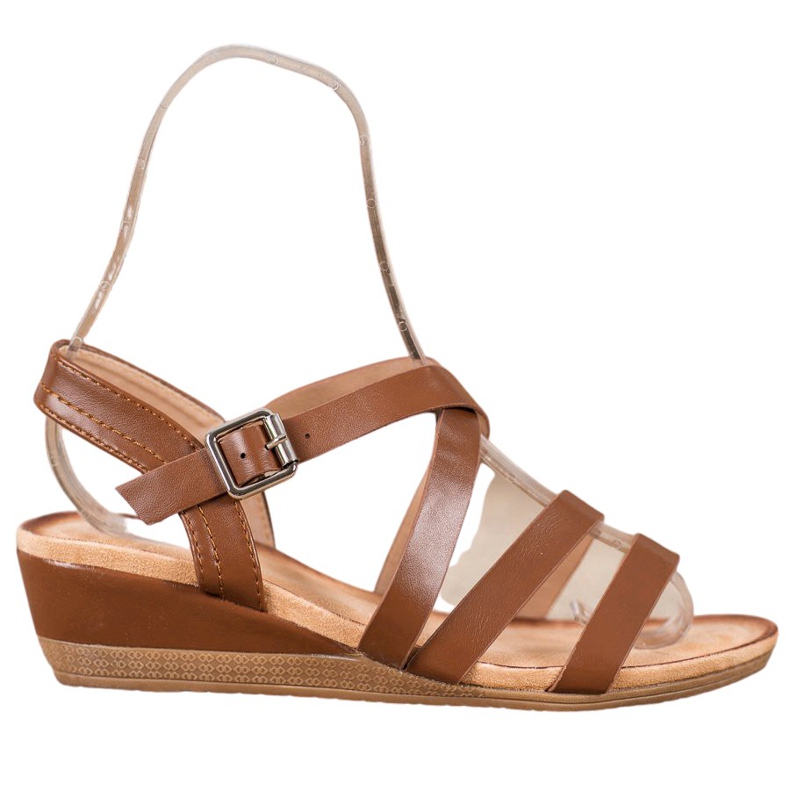 Mannika Casual Wedge Shoes brown
