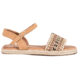 SHELOVET Light Braided Sandals beige SHELOVET Light Braided Sandals beige