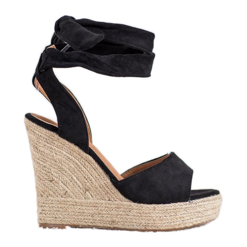 Seastar Espadrilles Sandals On High Heels black