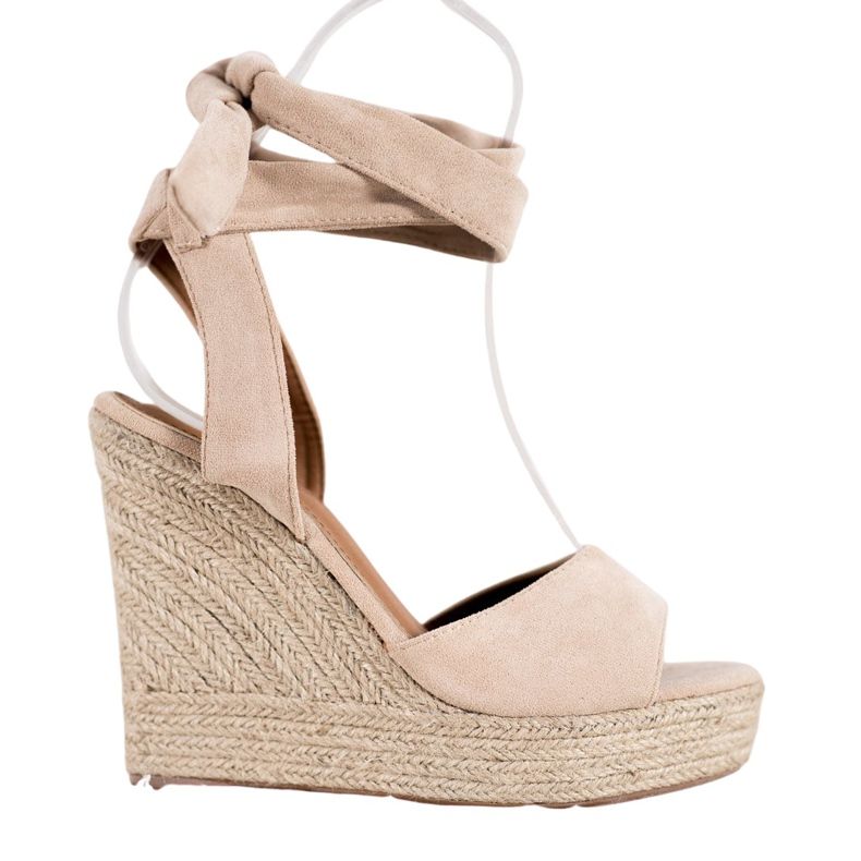 Seastar Espadrilles Sandals On High Heels beige