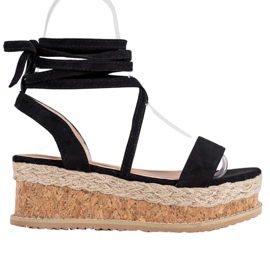 Seastar Tied Suede Sandals black