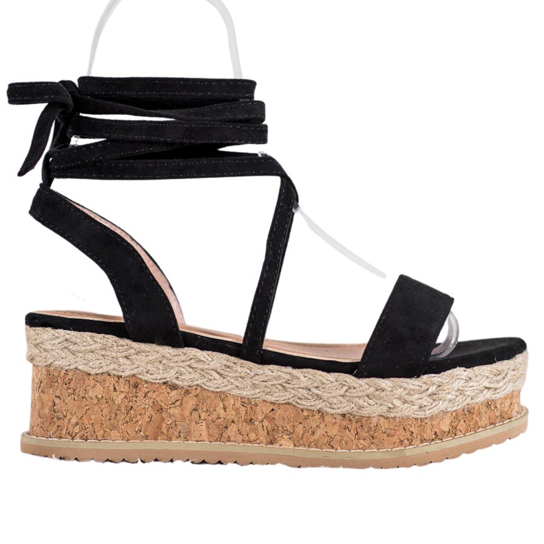 Seastar Tied Suede Sandals black