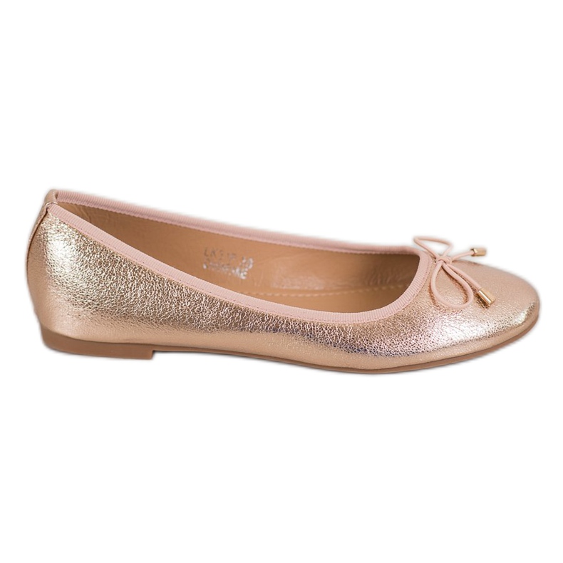 Seastar Eco leather ballerinas golden